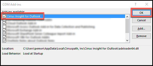 cirrus insight outlook for mac install