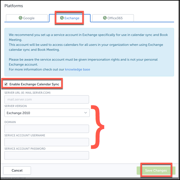 For Admins How to enable Exchange Calendar Sync Cirrus Insight