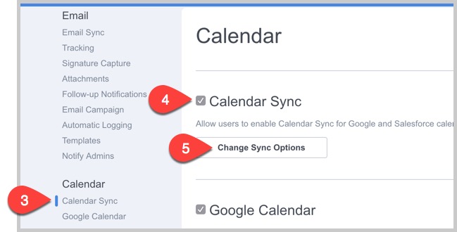 For Admins: How do I set organization preferences for Calendar Sync?