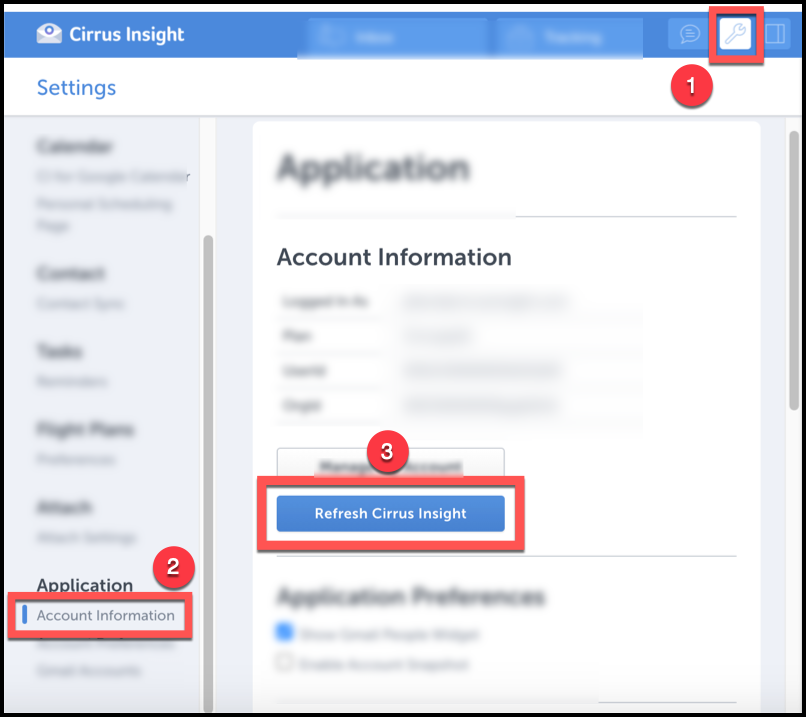 cirrus insight tab for google calendar