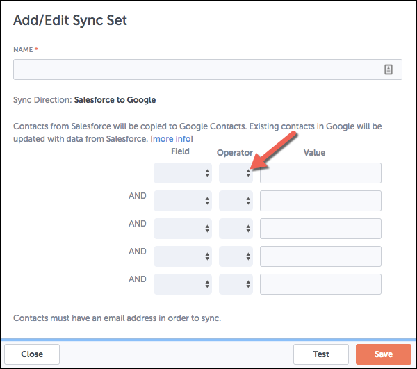 How are Sync Sets used with the Contact Sync feature?