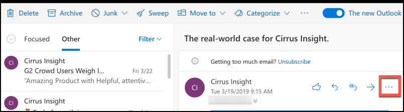 cirrus insight for ms outlook for mac